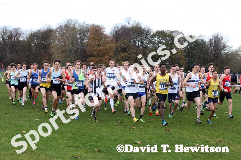 Start of the junior mens Liverpool Cross Challenge. David T. Hewitson/Sports for All Pics